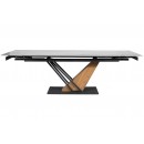 Стол обеденный SIGNAL GENESIS белый/дуб 180-240/90